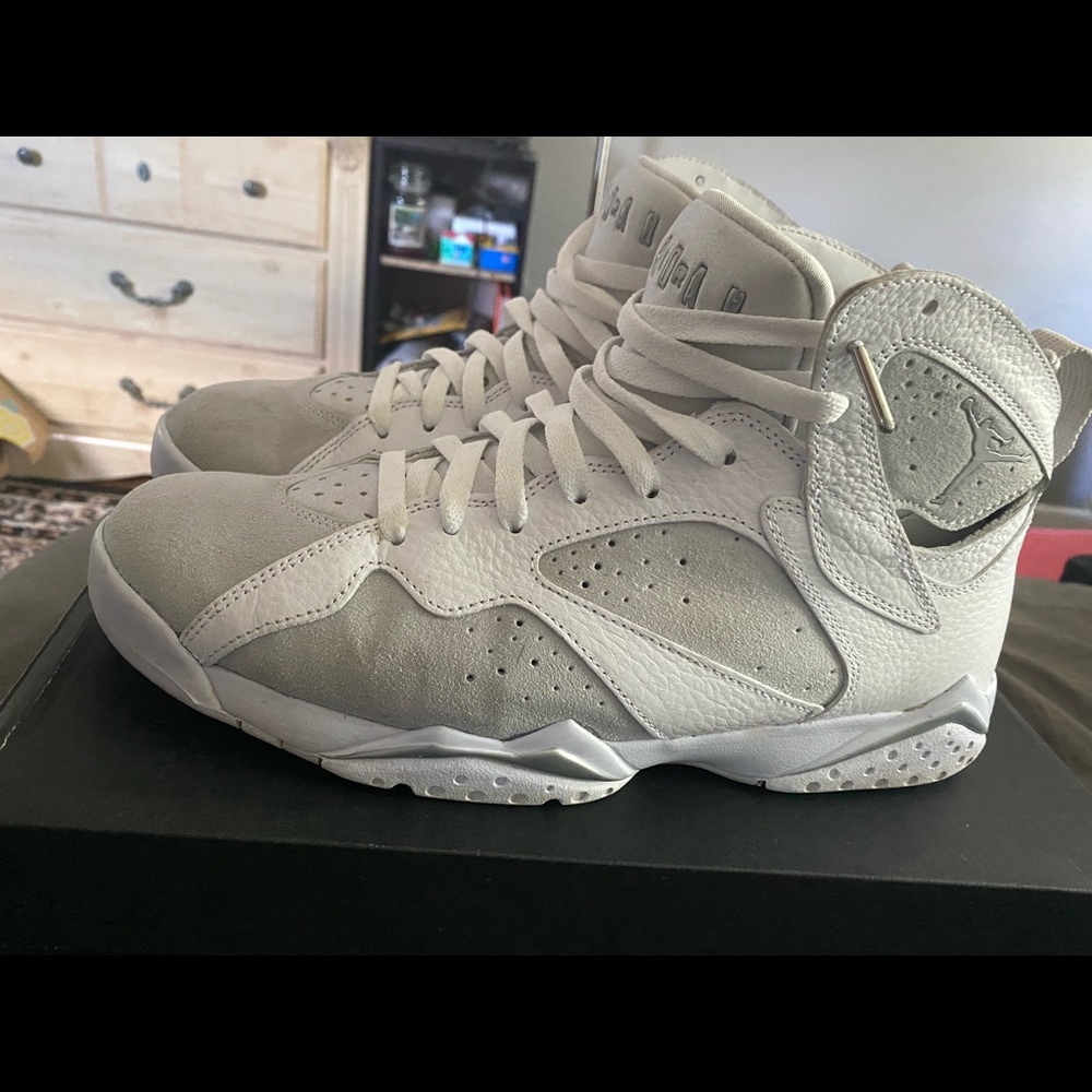 Platinum Jordan 7s